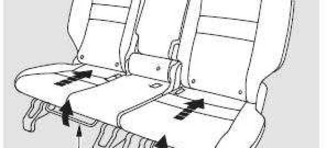 Как разложить задние сиденья на заз forza