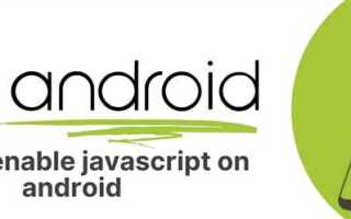Как включить javascript в тор на андроиде