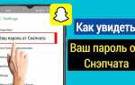 Какой пароль нужен для snapchat