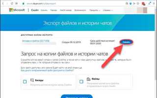 Где хранится история переписки skype