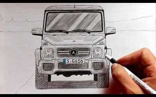 Как нарисовать mercedes benz