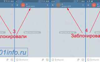 Как понять что тебя заблокировали в telegram