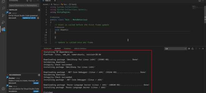 Как связать unity и visual studio 2019