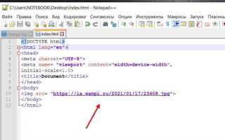 Как загрузить фото на сайт html