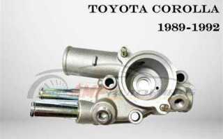 Где у toyota королла термостат