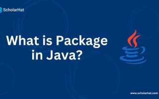 Как назвать пакет в java