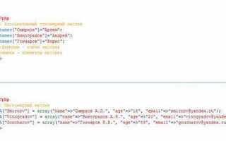 Как получить ключ массива php