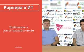 Что должен уметь junior php