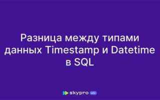 Как timestamp перевести в дату sql