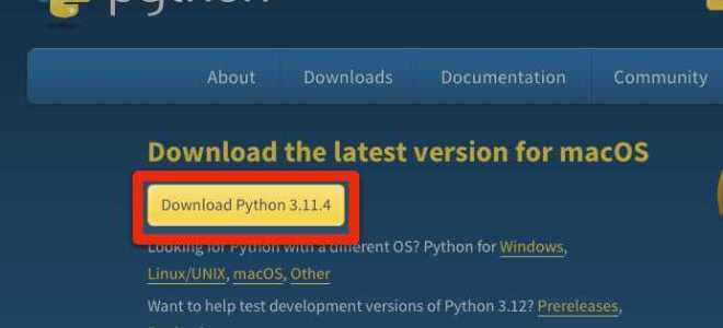 Как запустить python на mac