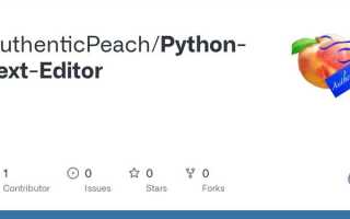Как сделать текстовый редактор на python