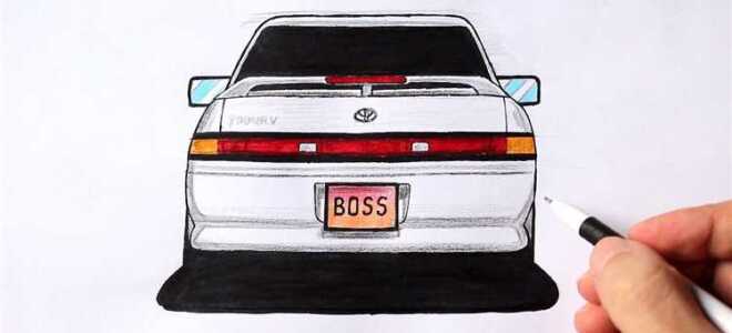 Как нарисовать toyota mark 2