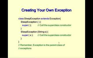 Как создать свой exception java