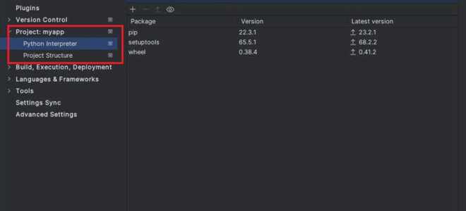 Как указать путь к интерпретатору python в pycharm
