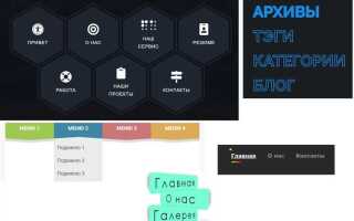 Как сделать анимацию меню в html