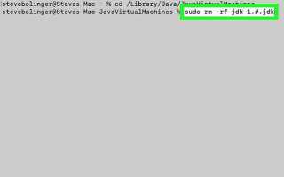 Как удалить java с мак