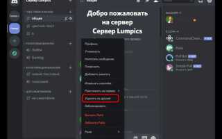 Как удалить переписку в discord