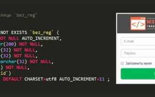 Как сделать регистрацию php