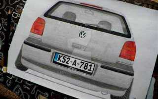 Как нарисовать volkswagen поло просто
