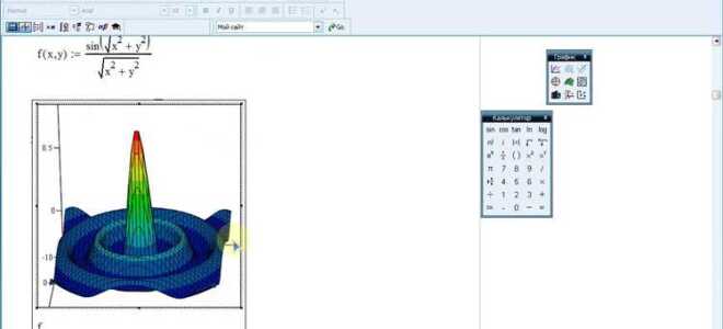 Как построить график заданный таблично mathcad