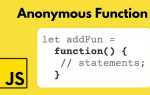 Что такое анонимная функция в javascript
