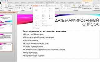 Как выровнять текст в презентации powerpoint