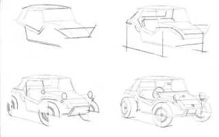 Как нарисовать уаз 469