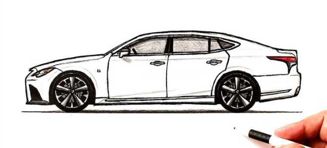 Как нарисовать машину lexus