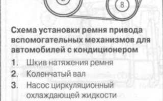 Как поставить ремень генератора на mercedes vito