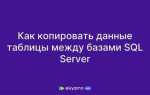 Как копировать таблицу в sql