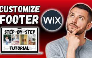 Как изменить размер футера wix