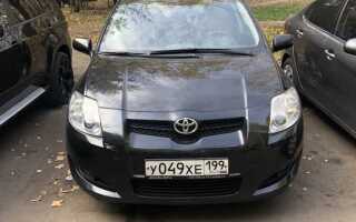 Сколько лошадиных сил в toyota auris 2008