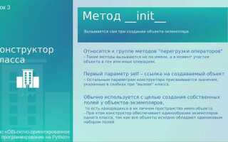 Что такое init в python