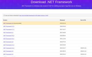 Как изменить версию net framework в visual studio