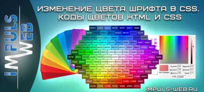 Как поменять цвет текста в html в css