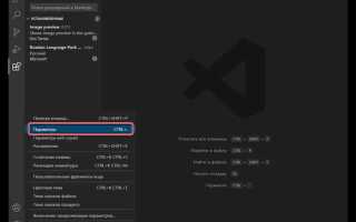 Как поставить русский в visual studio code