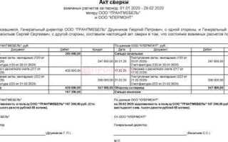 Как сделать акт сверки в 1с