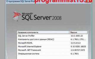 Как запустить profiler sql