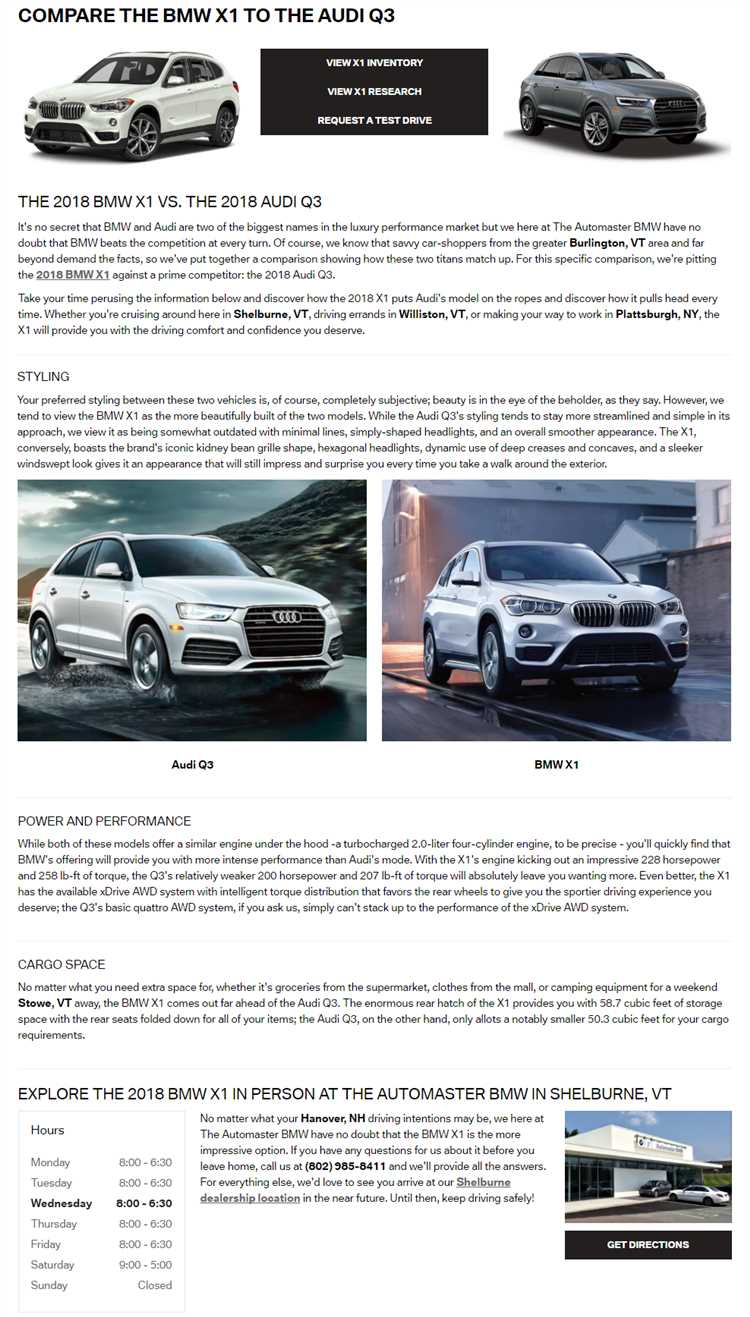 Какой салон более удобный и технологичный: BMW X1 или Audi Q3