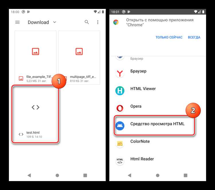 Как открыть локальные HTML файлы через браузер на Android