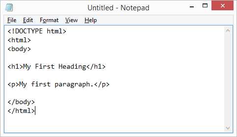 Исправление ошибок в HTML коде с помощью Notepad