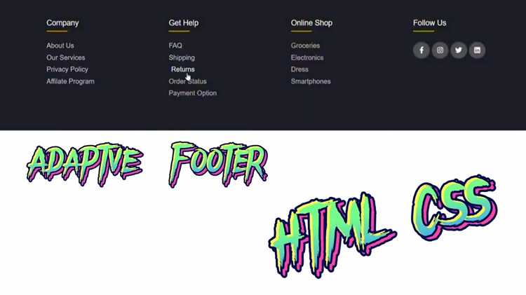 Рекомендации по адаптивности footer для мобильных устройств