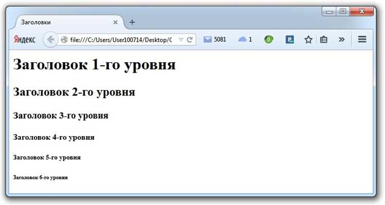 Использование тега undefined<h1></code> для главного заголовка»></p>
<p>Рекомендуется, чтобы текст внутри <code><h1></code> отражал суть основной темы страницы. Это улучшает SEO-позиционирование и помогает пользователю быстро понять, о чём идет речь. Заголовок должен быть коротким, но ёмким, так как поисковые системы придают большое значение ключевым словам, содержащимся в <code><h1></code>.</p>
<p>Для улучшения читабельности и удобства восприятия заголовок должен быть связан с остальной структурой контента страницы. Например, если на странице несколько секций, каждый раздел должен иметь свой заголовок <code><h2></code> или <code><h3></code>, который будет детализировать информацию, предоставленную в главном заголовке.</p>
<p>Важно, чтобы главный заголовок не был слишком длинным или перегруженным ключевыми словами, так как это может негативно повлиять на восприятие контента как пользователями, так и поисковыми системами.</p>
<h2>Применение CSS для изменения цвета текста</h2>
<p><img decoding=