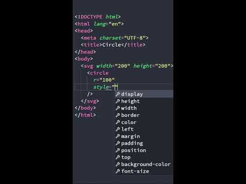 Установка размеров круга через width и height
