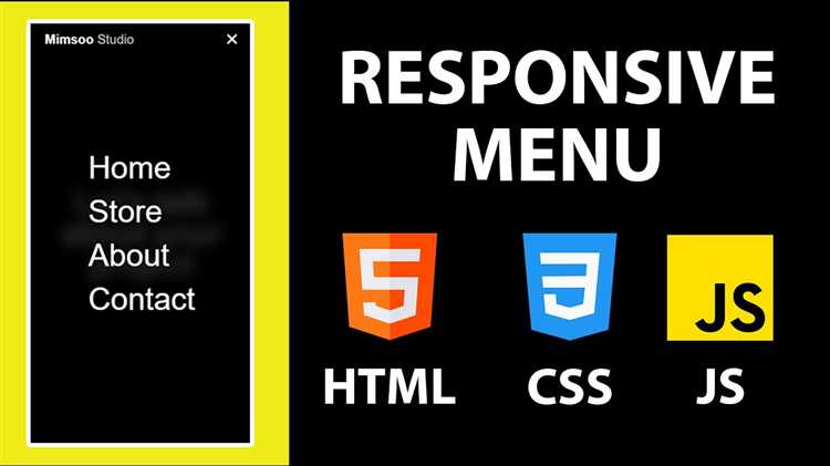 Структура HTML-кода для простого текстового меню
