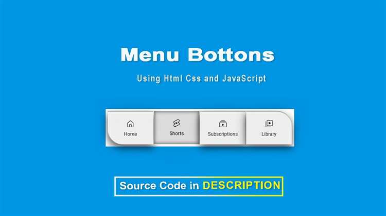 Как сделать менюшку в html