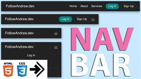 Структура базового navbar с использованием HTML