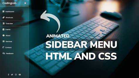 Как сделать sidebar html