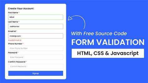 Как сделать валидацию формы html