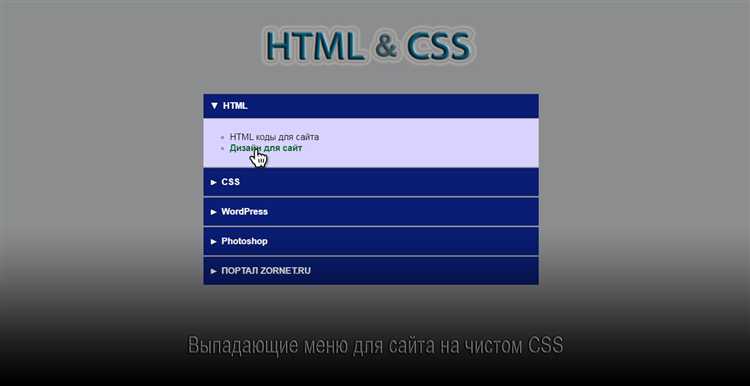 Оптимизация меню для мобильных устройств
